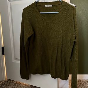 Madewell olive green sweater